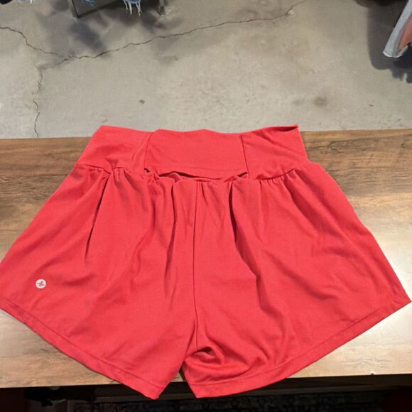 Halara Red Athletic Shorts Women’s Size L - Picture 2 of 5